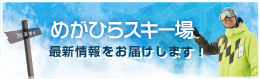 めがひらスキー場	最新情報をお届けします！